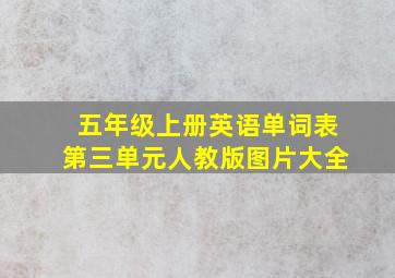 五年级上册英语单词表第三单元人教版图片大全