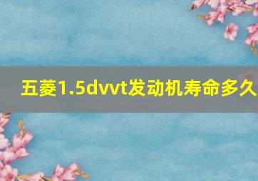 五菱1.5dvvt发动机寿命多久