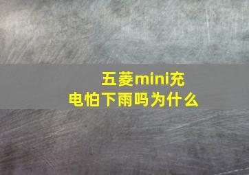 五菱mini充电怕下雨吗为什么