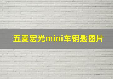 五菱宏光mini车钥匙图片