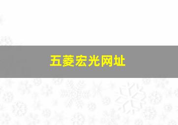 五菱宏光网址