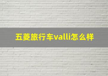 五菱旅行车valli怎么样