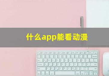 什么app能看动漫