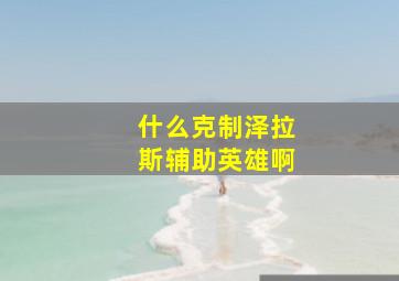 什么克制泽拉斯辅助英雄啊