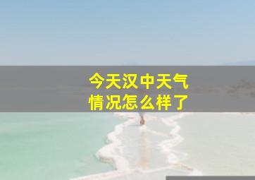 今天汉中天气情况怎么样了