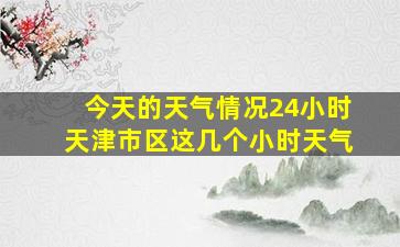 今天的天气情况24小时天津市区这几个小时天气