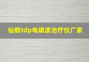 仙鹤tdp电磁波治疗仪厂家