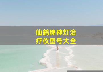 仙鹤牌神灯治疗仪型号大全