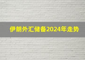 伊朗外汇储备2024年走势