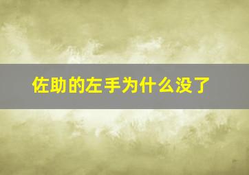 佐助的左手为什么没了