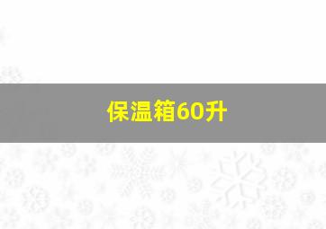 保温箱60升