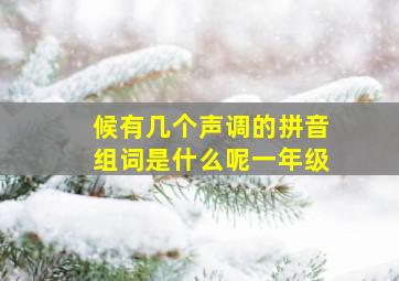 候有几个声调的拼音组词是什么呢一年级