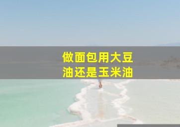 做面包用大豆油还是玉米油