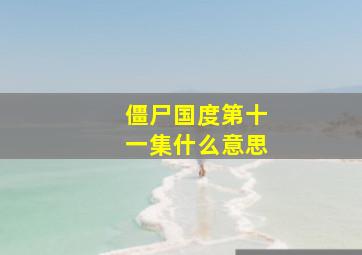 僵尸国度第十一集什么意思