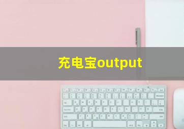 充电宝output