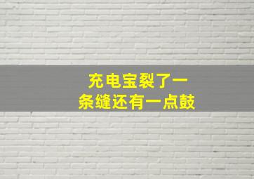 充电宝裂了一条缝还有一点鼓