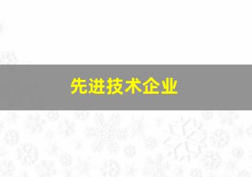 先进技术企业