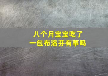 八个月宝宝吃了一包布洛芬有事吗