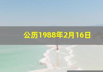 公历1988年2月16日