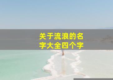 关于流浪的名字大全四个字