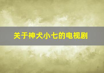 关于神犬小七的电视剧