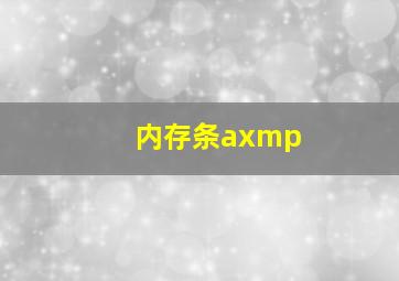 内存条axmp