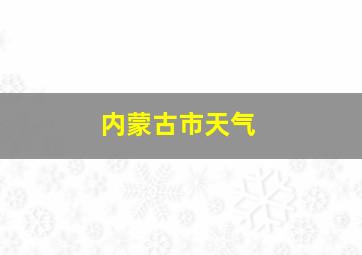 内蒙古市天气