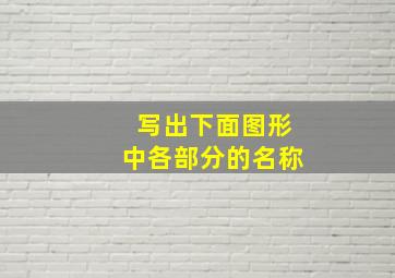 写出下面图形中各部分的名称