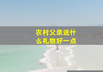 农村父亲送什么礼物好一点