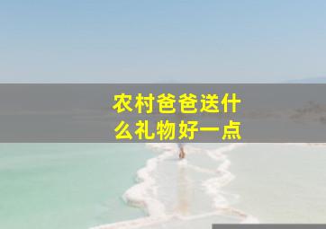 农村爸爸送什么礼物好一点