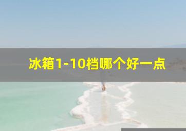 冰箱1-10档哪个好一点