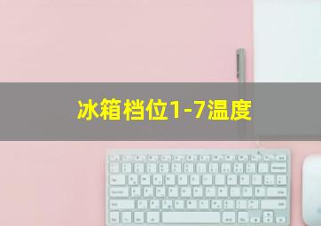 冰箱档位1-7温度