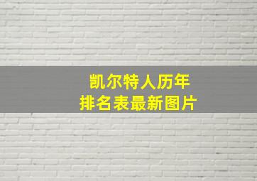 凯尔特人历年排名表最新图片