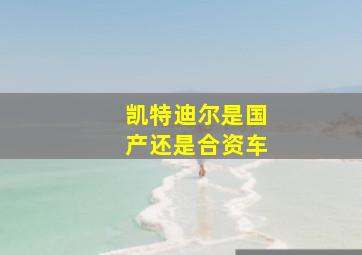 凯特迪尔是国产还是合资车