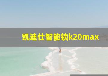 凯迪仕智能锁k20max