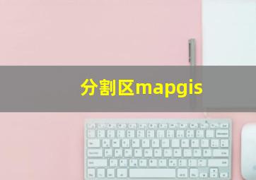 分割区mapgis