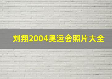 刘翔2004奥运会照片大全