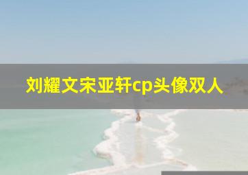 刘耀文宋亚轩cp头像双人