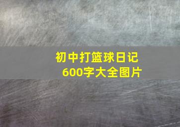 初中打篮球日记600字大全图片