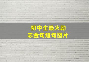 初中生最火励志金句短句图片