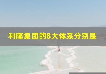 利隆集团的8大体系分别是