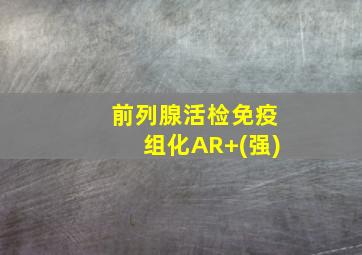 前列腺活检免疫组化AR+(强)