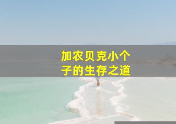 加农贝克小个子的生存之道