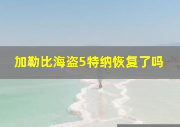 加勒比海盗5特纳恢复了吗