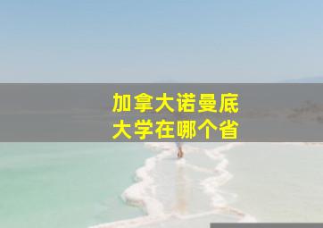 加拿大诺曼底大学在哪个省