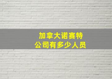 加拿大诺赛特公司有多少人员