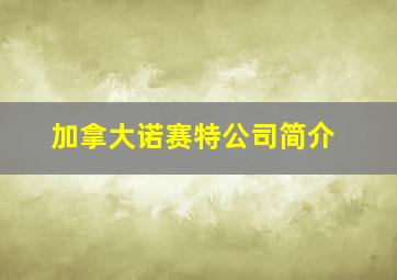 加拿大诺赛特公司简介