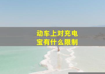 动车上对充电宝有什么限制