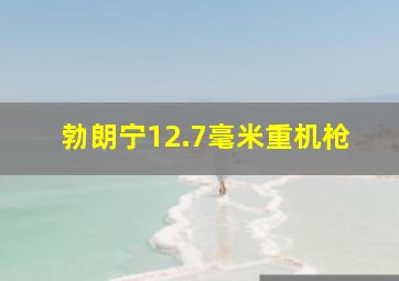 勃朗宁12.7毫米重机枪