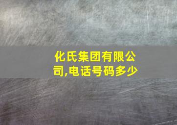 化氏集团有限公司,电话号码多少